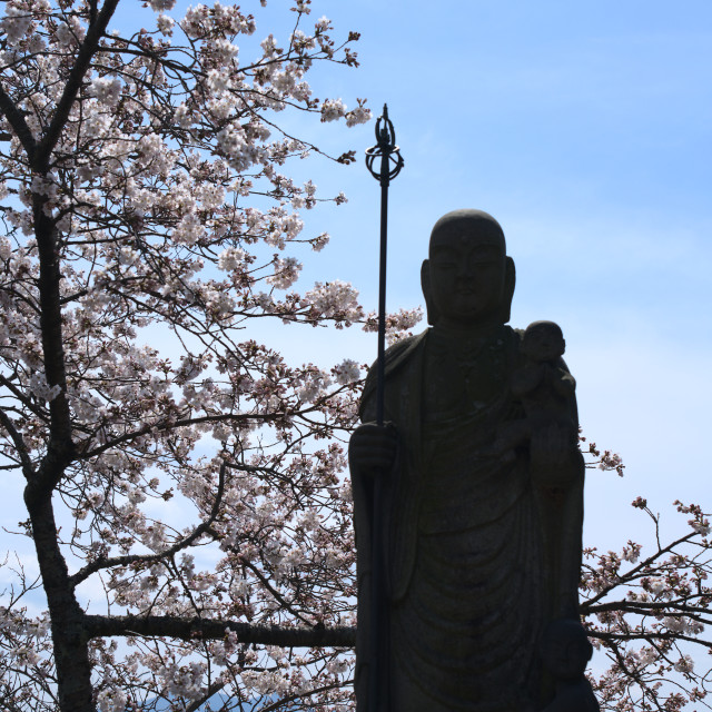 "Buddha and the Sky" stock image