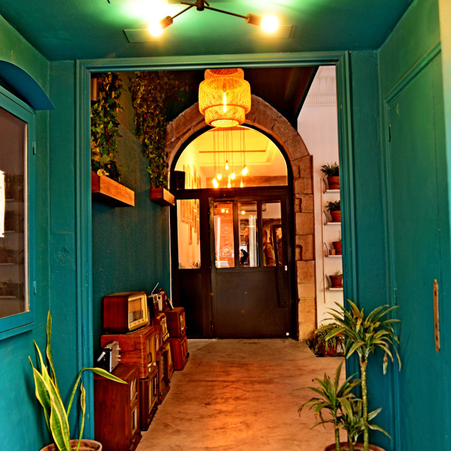 "green entrance" by Amit Mendelsohn - £50.00 "green entrance" stock image