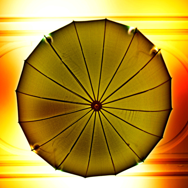 "umbrella's light" by Amit Mendelsohn - £50.00 "umbrella's light" stock image