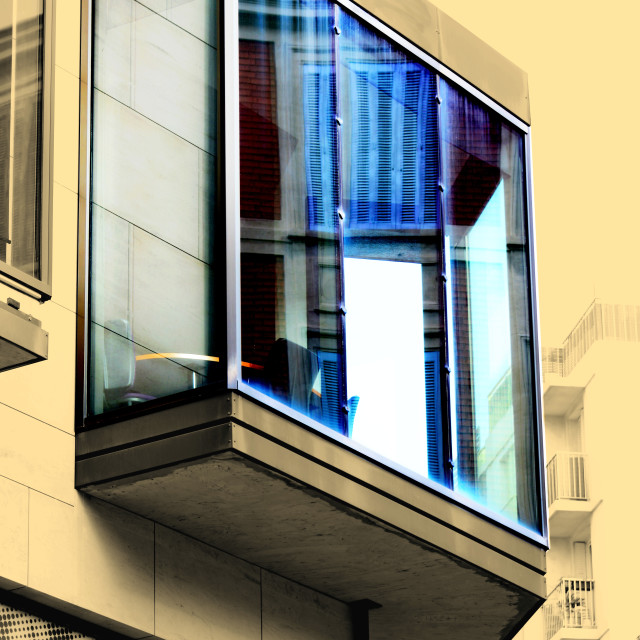 "Blue window" by Amit Mendelsohn - £50.00 "Blue window" stock image