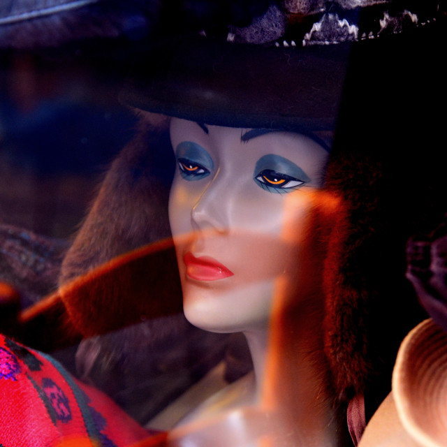 "a mannequin light by flares" by Amit Mendelsohn - £50.00 "a mannequin light by flares" stock image