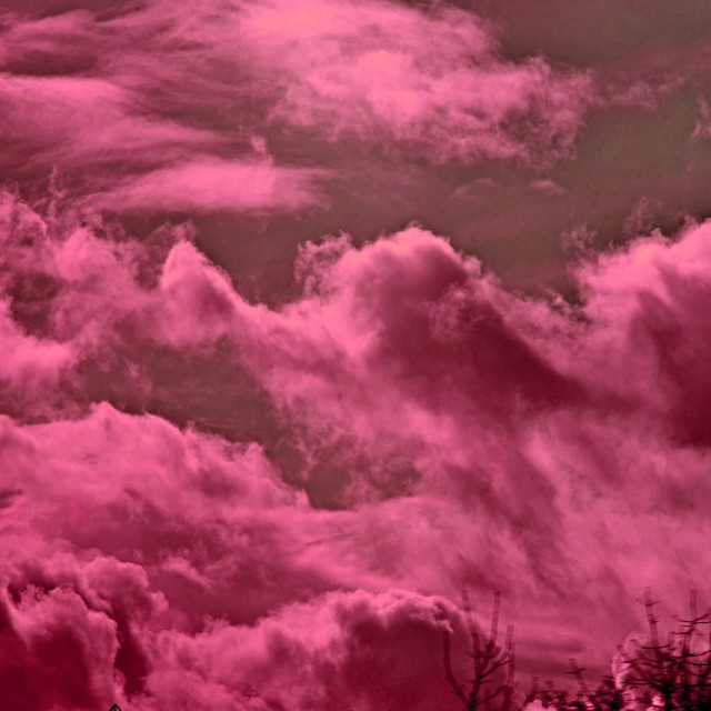 "red clouds" by Amit Mendelsohn - £50.00 "red clouds" stock image