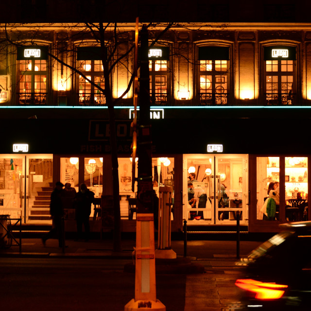 "Restaurant in Paris" by Amit Mendelsohn - £50.00 "Restaurant in Paris" stock image