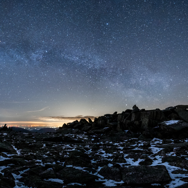 "Milky way rising over the Cantilever Stone, Glyder Fach, Snowdonia" by Kat Lawman - $37.04 "Milky way rising over the Cantilever Stone, Glyder Fach, Snowdonia" stock image