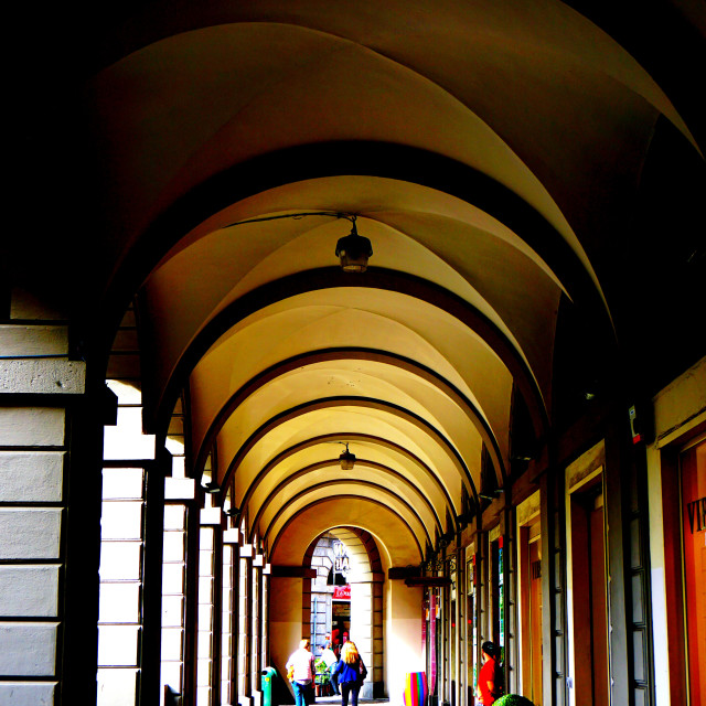 "Corridor lighted" by Amit Mendelsohn - £50.00 "Corridor lighted" stock image
