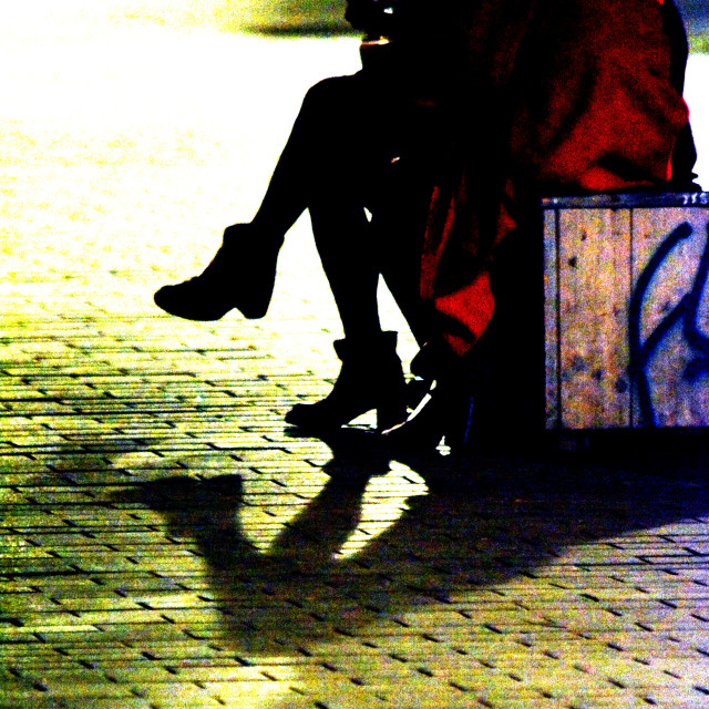"Waiting" by Amit Mendelsohn - £50.00 "Waiting" stock image