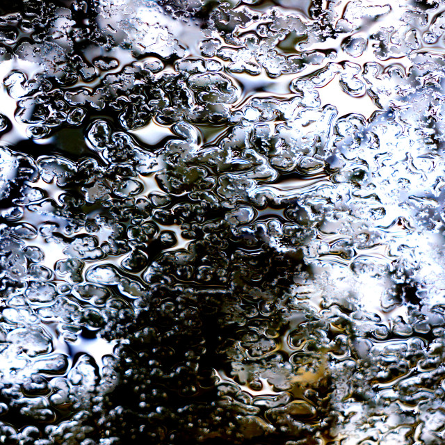 "Water on glass" by Amit Mendelsohn - £50.00 "Water on glass" stock image