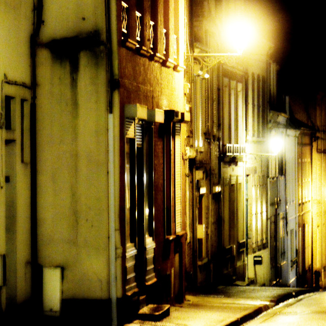 "A street in The town of Vervins" by Amit Mendelsohn - £50.00 "A street in The town of Vervins" stock image