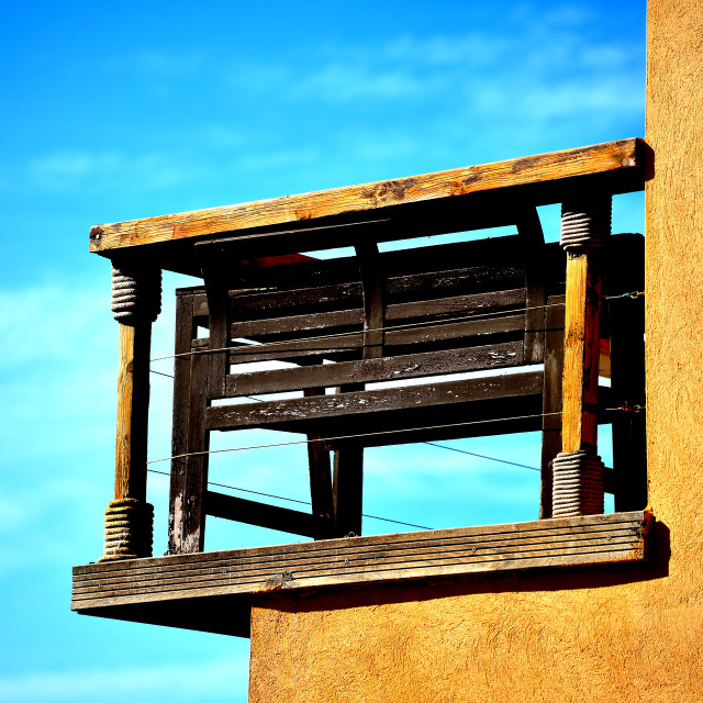 "Bench on a balcony" by Amit Mendelsohn - £50.00 "Bench on a balcony" stock image
