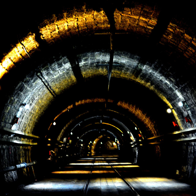 "The tramway tunnel" by Amit Mendelsohn - £50.00 "The tramway tunnel" stock image