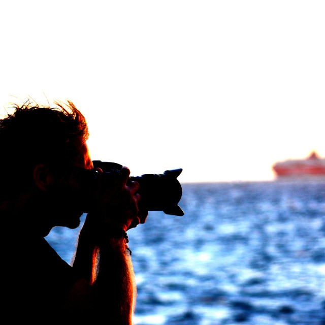 "The photographer" by Amit Mendelsohn - £50.00 "The photographer" stock image
