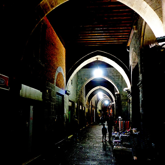 "A commercial corridor" by Amit Mendelsohn - £50.00 "A commercial corridor" stock image