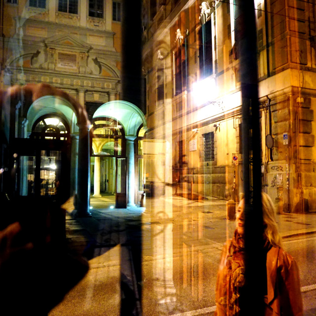 "Genova at night" by Amit Mendelsohn - £50.00 "Genova at night" stock image