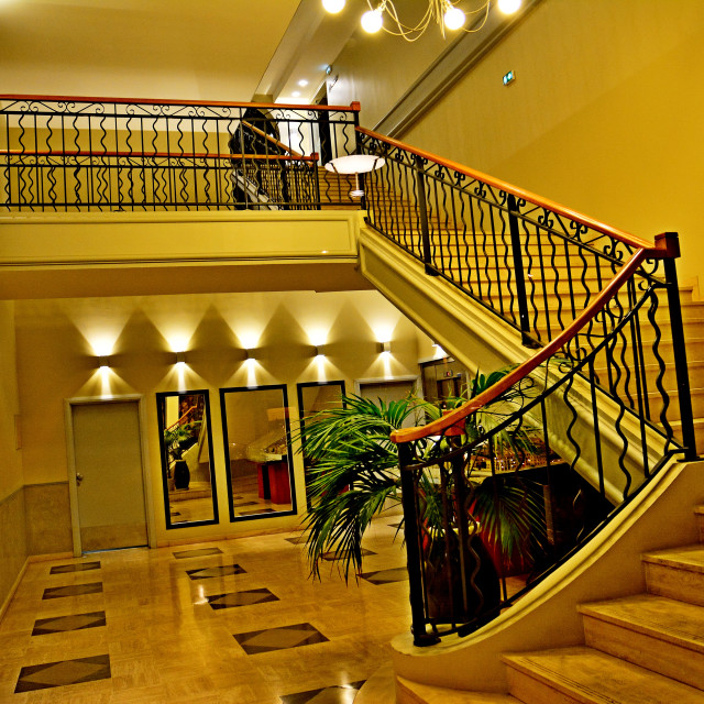 "Entrance steps and light" by Amit Mendelsohn - £50.00 "Entrance steps and light" stock image