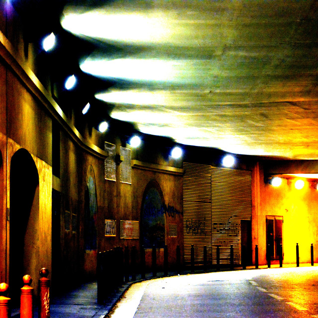 "A roofed road" by Amit Mendelsohn - £50.00 "A roofed road" stock image
