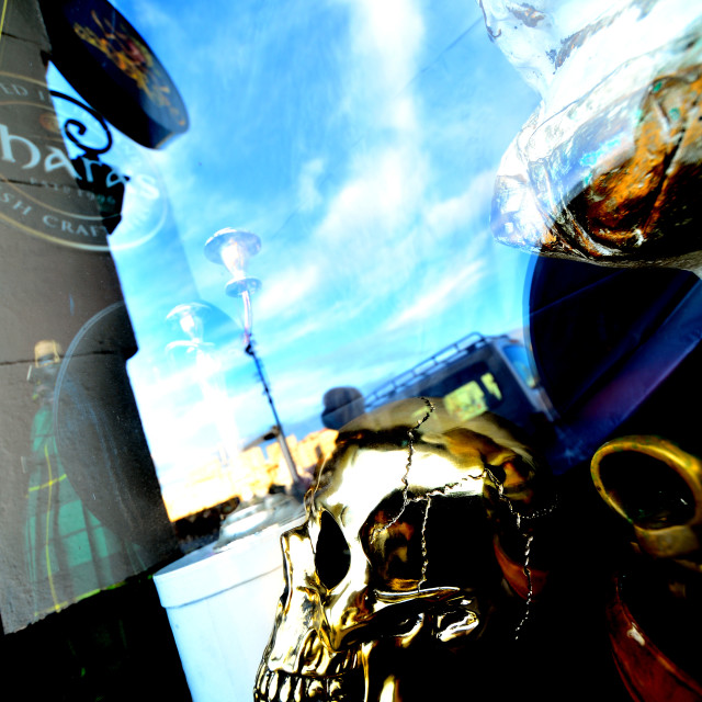 "Scalp on the vitrine" by Amit Mendelsohn - £50.00 "Scalp on the vitrine" stock image