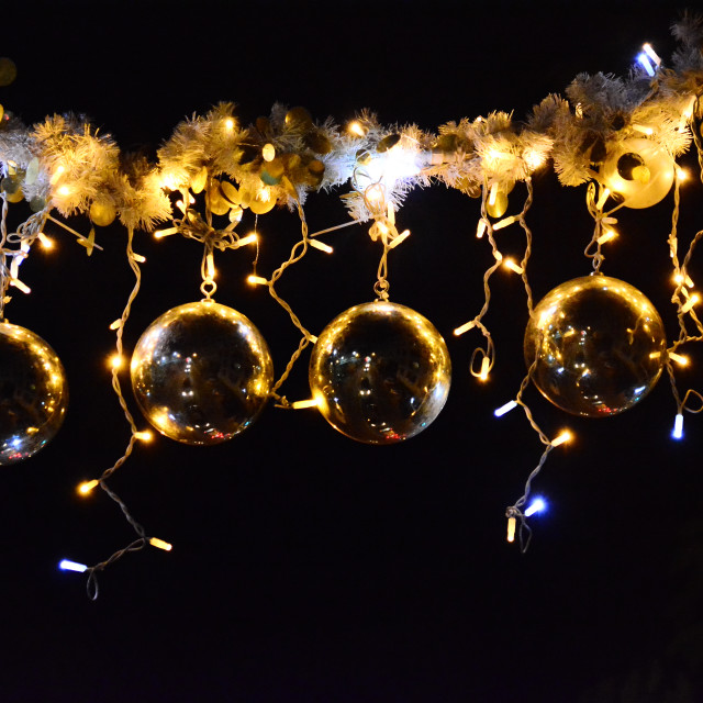 "Christmas lights" by Amit Mendelsohn - £50.00 "Christmas lights" stock image