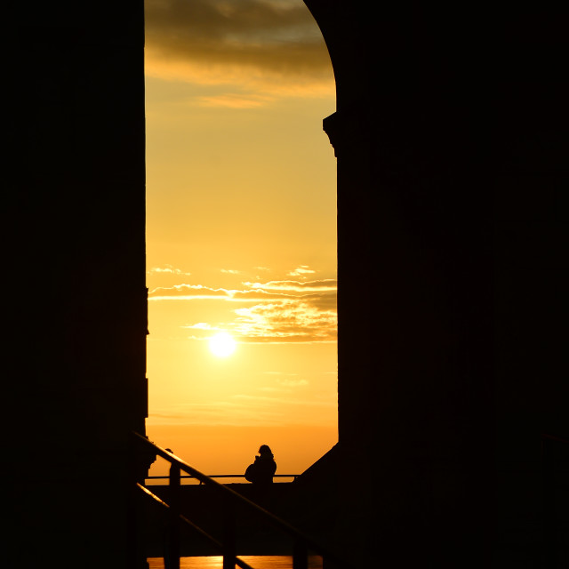 "Sunset in the arc" by Amit Mendelsohn - £50.00 "Sunset in the arc" stock image