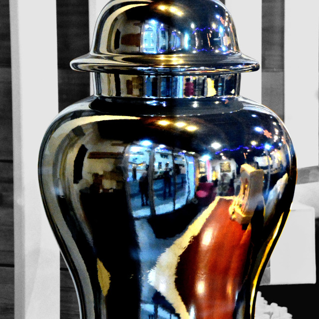 "Brilliant pot" by Amit Mendelsohn - £50.00 "Brilliant pot" stock image
