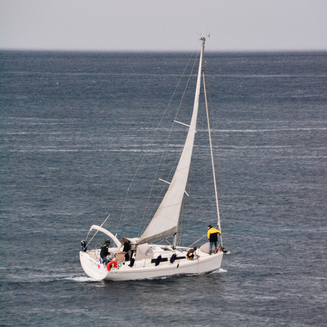 "A boat practicing" by Amit Mendelsohn - £50.00 "A boat practicing" stock image