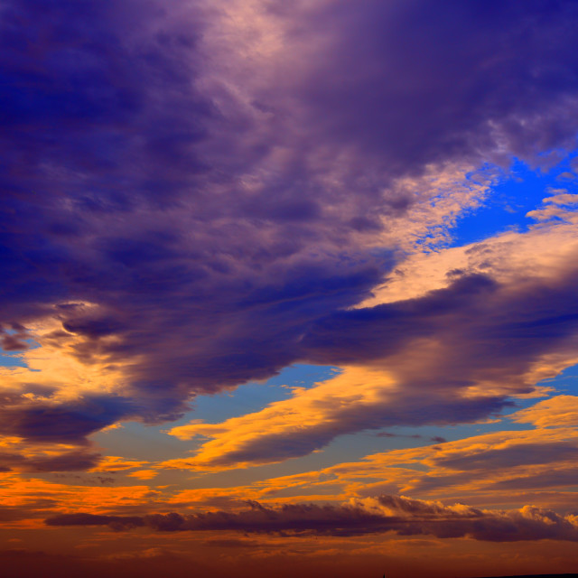 "Sunset sky" by Amit Mendelsohn - £50.00 "Sunset sky" stock image