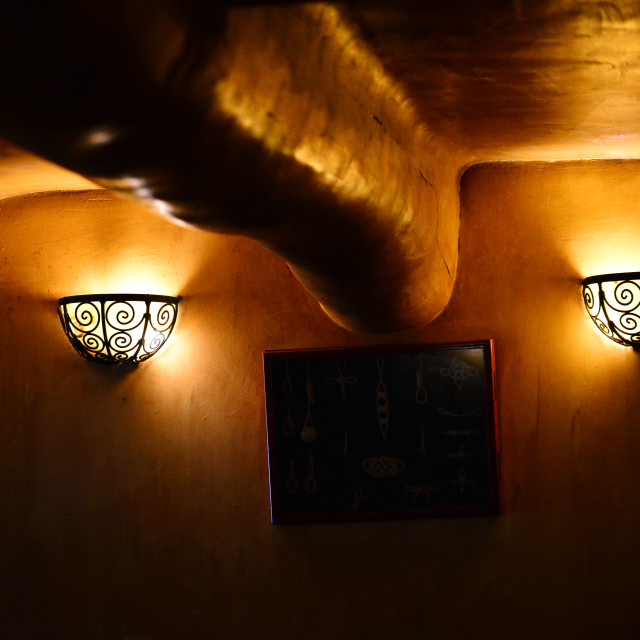 "Lights on the wall" by Amit Mendelsohn - £50.00 "Lights on the wall" stock image
