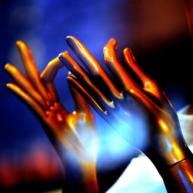 "Hands" by Amit Mendelsohn - £50.00 "Hands" stock image