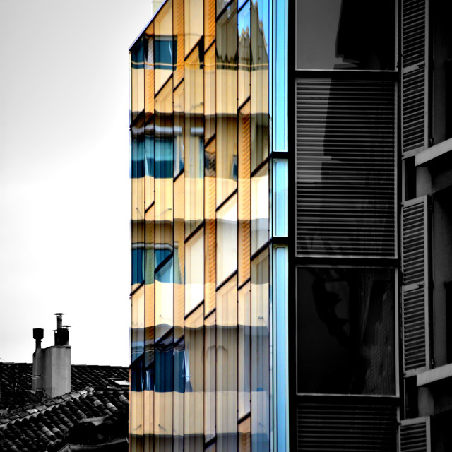 "Coloured reflection" by Amit Mendelsohn - £50.00 "Coloured reflection" stock image