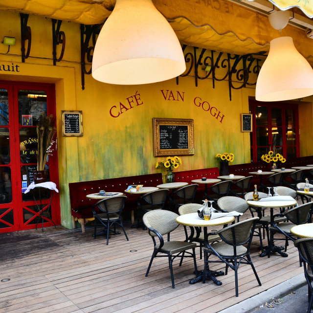 "Cafe Van goch" by Amit Mendelsohn - £50.00 "Cafe Van goch" stock image