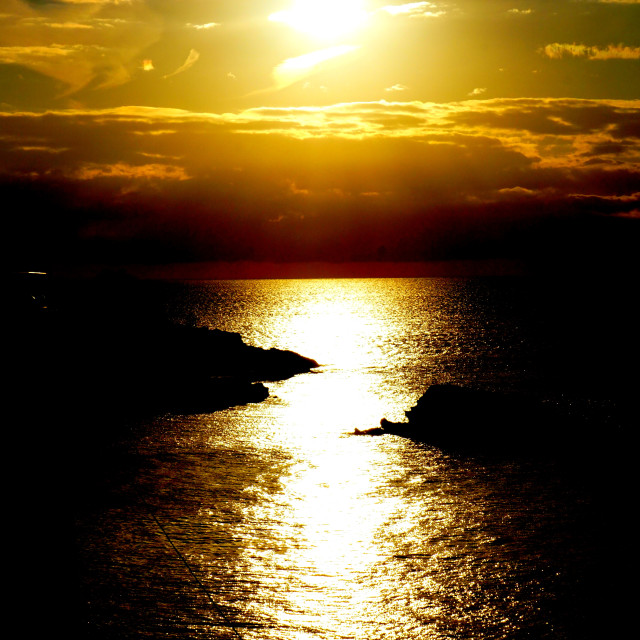 "Sunset 3" by Amit Mendelsohn - £50.00 "Sunset 3" stock image