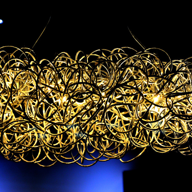 "Messy light" by Amit Mendelsohn - £50.00 "Messy light" stock image