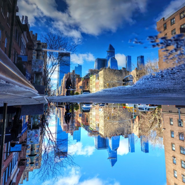 "All is blue after a rain" stock image