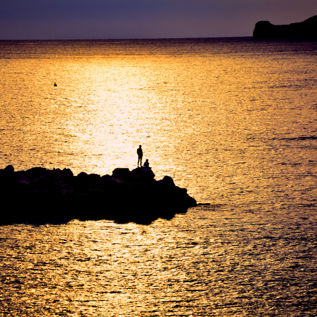 "The peace of the sunset" by Amit Mendelsohn - £50.00 "The peace of the sunset" stock image