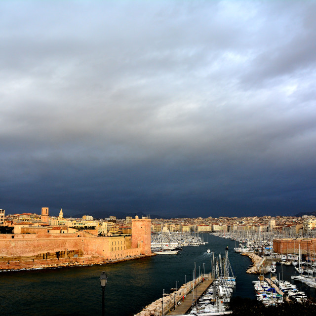 "The old port of Marseille" by Amit Mendelsohn - £50.00 "The old port of Marseille" stock image