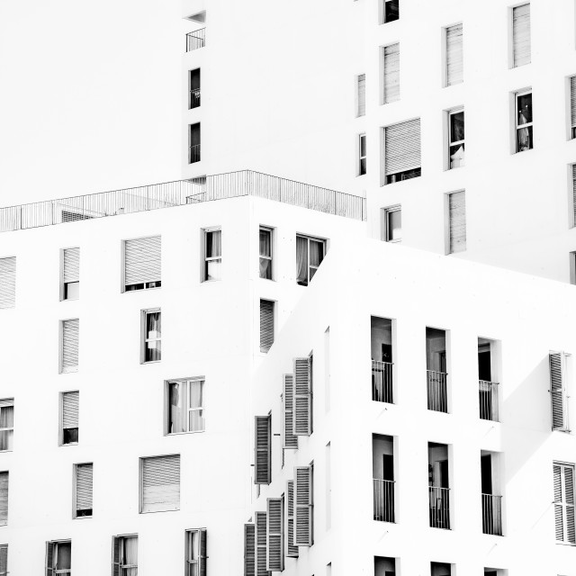 "White neighbourhood" by Amit Mendelsohn - £50.00 "White neighbourhood" stock image