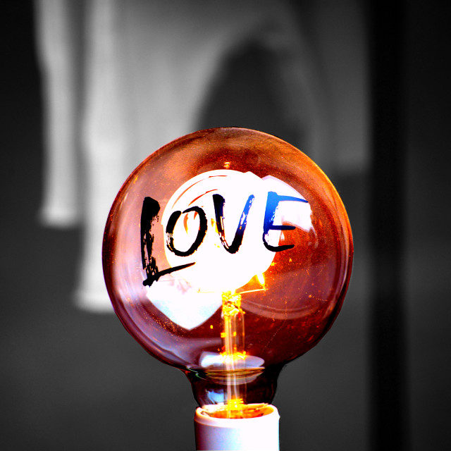 "When you see the light" by Amit Mendelsohn - £50.00 "When you see the light" stock image