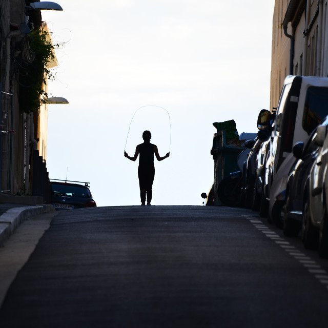 "A girl playing alone" by Amit Mendelsohn - £50.00 "A girl playing alone" stock image