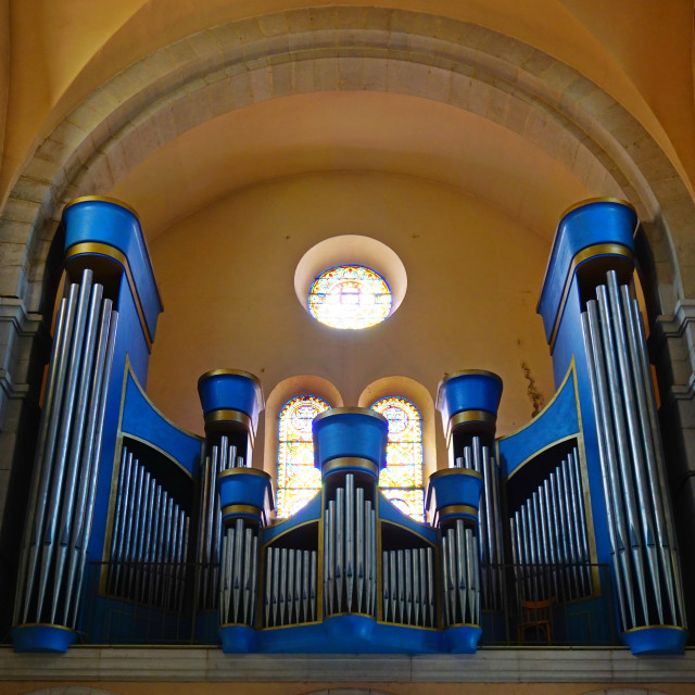 "Blue organ" by Amit Mendelsohn - £50.00 "Blue organ" stock image