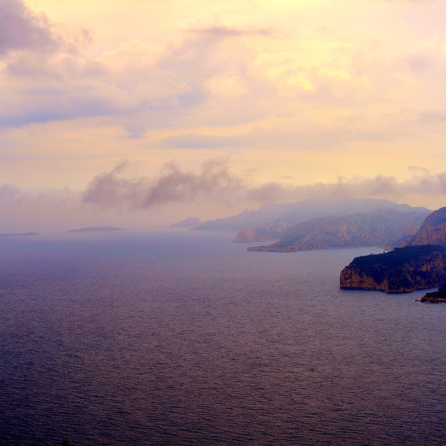 "The coast of provence" by Amit Mendelsohn - £50.00 "The coast of provence" stock image