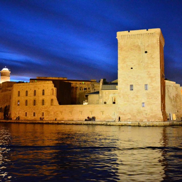 "Fort st. Jean at night" by Amit Mendelsohn - £50.00 "Fort st. Jean at night" stock image