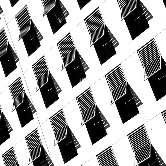 "Windows with shutters open" by Amit Mendelsohn - £50.00 "Windows with shutters open" stock image