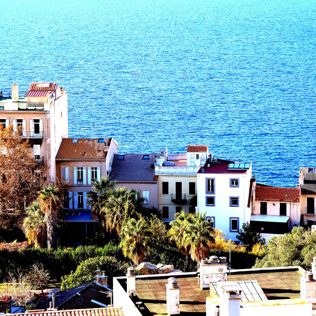 "Buildings above the water line" by Amit Mendelsohn - £50.00 "Buildings above the water line" stock image