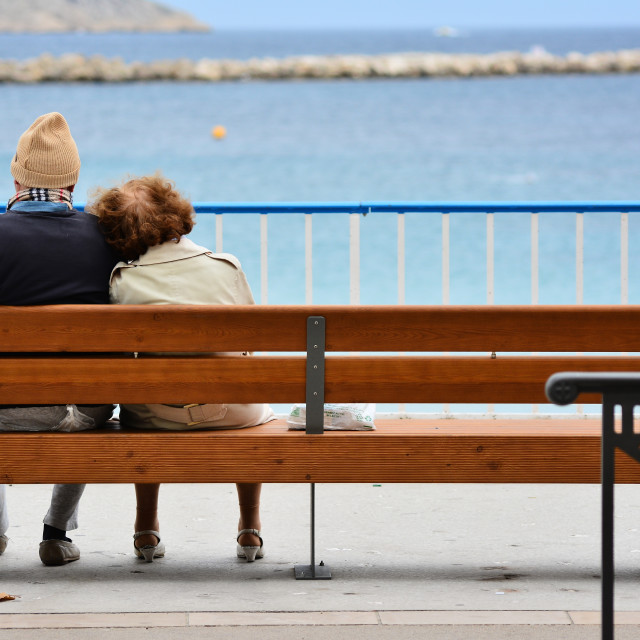 "Getting old together" by Amit Mendelsohn - £50.00 "Getting old together" stock image
