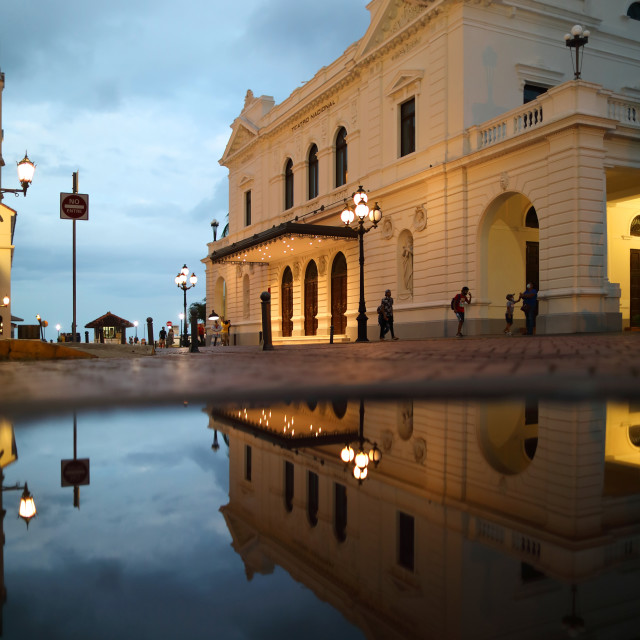 "Teatro Nacional" stock image