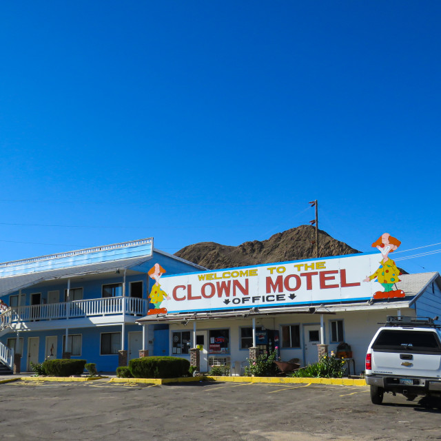"The Clown Motel" by BTG Photographer - $3.09 "The Clown Motel" stock image