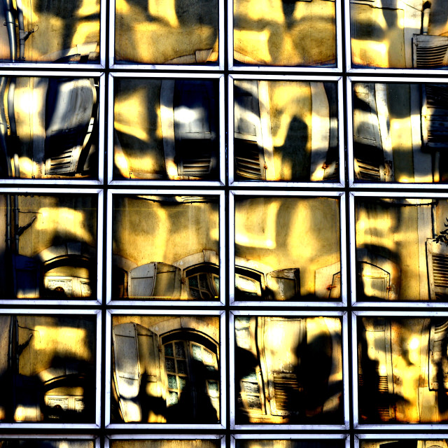 "A building reflected on one another" by Amit Mendelsohn - $49.80 "A building reflected on one another" stock image