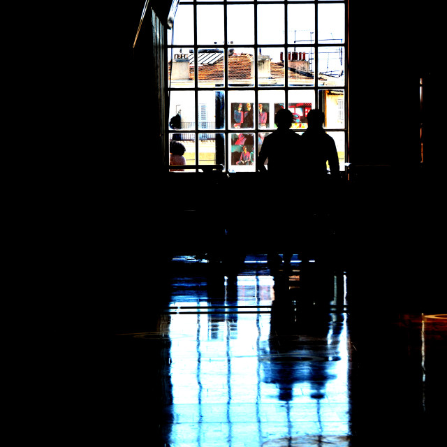 "People in the station" by Amit Mendelsohn - $49.80 "People in the station" stock image