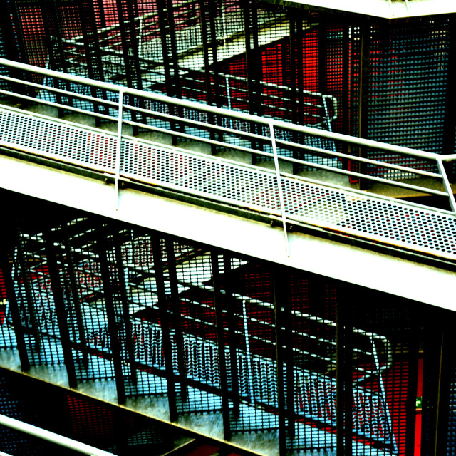 "2 floors stairways" by Amit Mendelsohn - $49.80 "2 floors stairways" stock image
