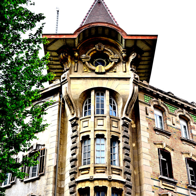 "A tower on the headquarter of the firemen" by Amit Mendelsohn - £50.00 "A tower on the headquarter of the firemen" stock image
