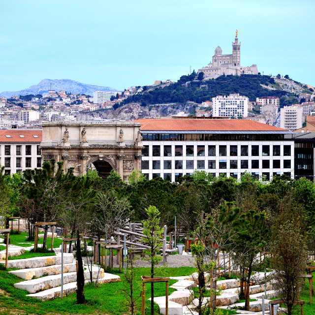 "Notre dame de la garde from a different angle" by Amit Mendelsohn - £50.00 "Notre dame de la garde from a different angle" stock image